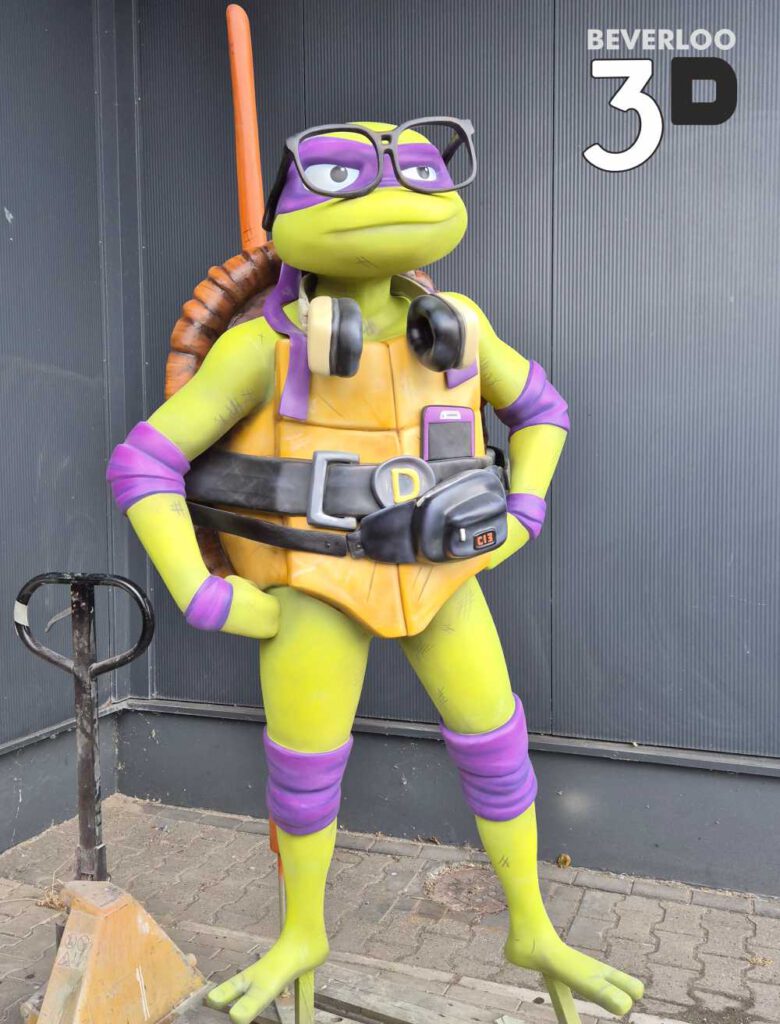 TMNT Don Nickelodeon skulptur Beverloo 3D